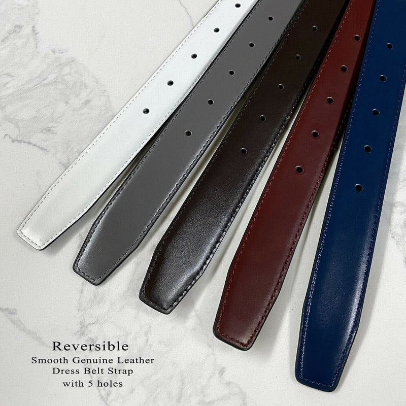 Belts.com Reversible Dress Belt Strap Replacement Genuine Leather 1-1/8"(30mm) & 1-3/8"(35mm) Wide (30MM- Black/Brown, 38) - Image 3